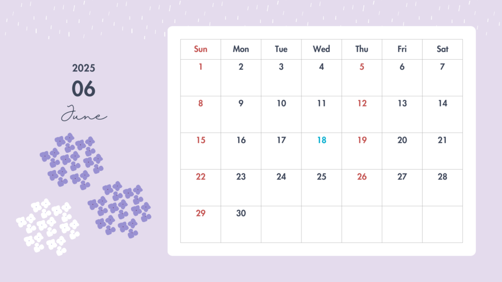 6月休診日のお知らせ